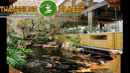 THI CÔNG NHÀ HÀNG AQUARIA HÀ NỘI - NỘI THẤT TRE - VÁN SÀN TRE - TRẦN, VÁCH TRE TRÚC