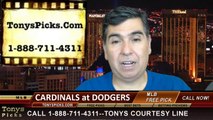 MLB Odds LA Dodgers vs. St Louis Cardinals Pick Prediction Preview 6-28-2014