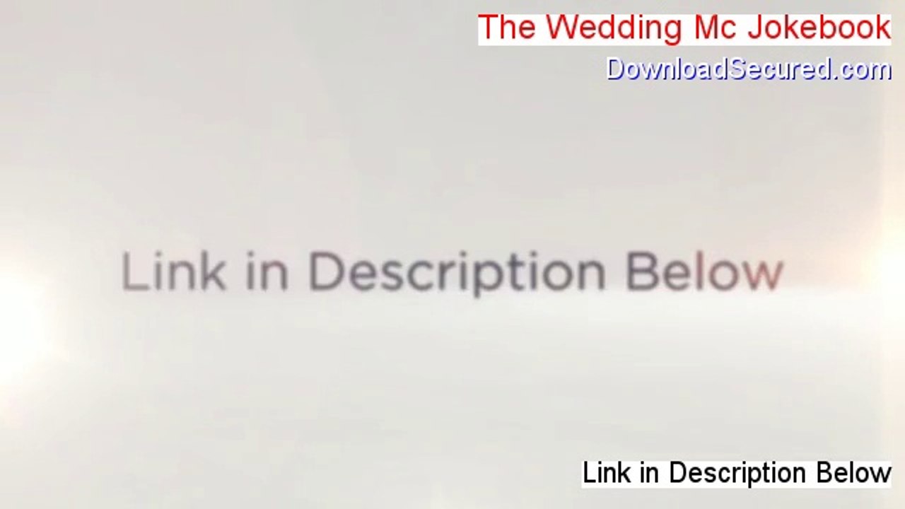 The Wedding Mc Jokebook Free Review [wedding mc joke book pdf]