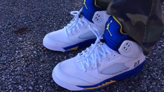 air jordan 5 v retro  laney on feet,Cheap Air Jordan Shoes Free Shipping