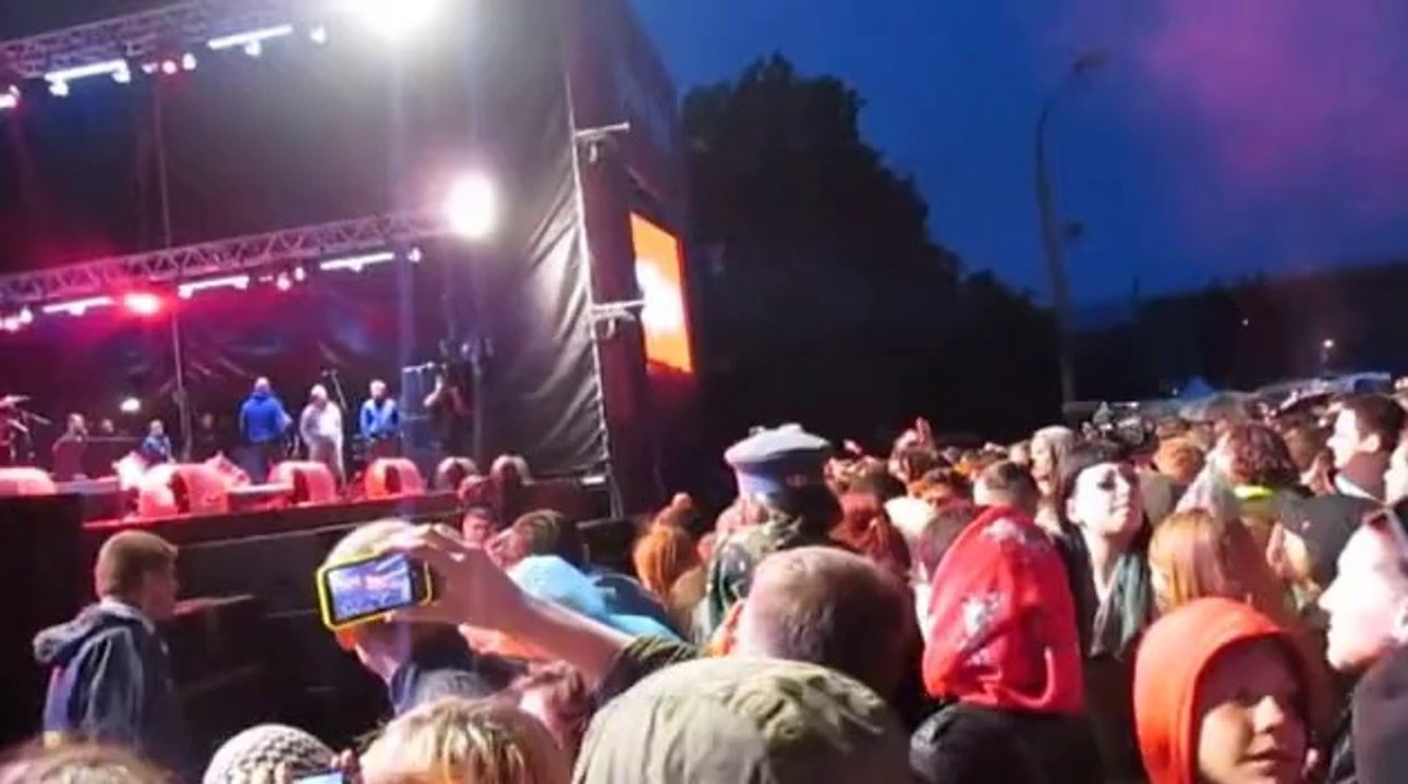 Marilyn Manson live at ParkLive in Moscow 27.06.2014 - Show was canceled due to bomb threat