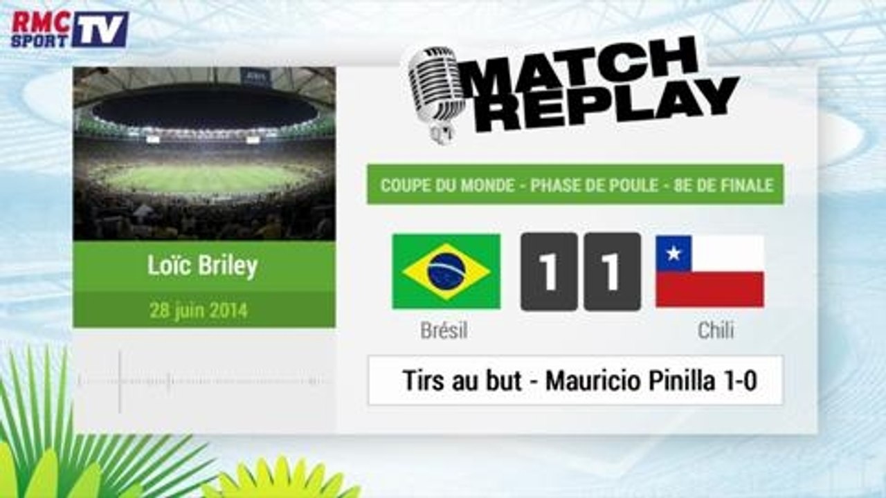Brésil - Chili : Le Match Replay avec le son RMC Sport !