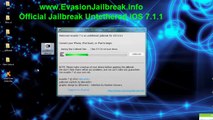 Nouvelle version Evasion ios 7.1.1 jailbreak untethered iPhone iPod Touch iPad