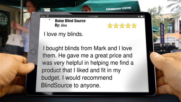 Boise Blind Source Meridian Remarkable Five Star Review by Gina