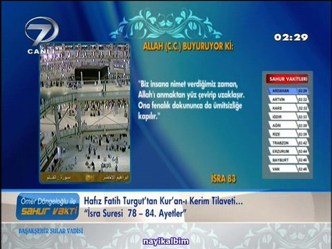 Fatih Turgut İsra süresi Ramazan 2014