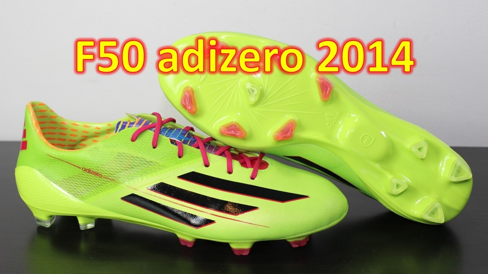 Adidas F50 adizero 2014 Solar Slime - Unboxing + On Feet - video Dailymotion