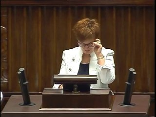 Poseł Urszula Augustyn - Wystąpienie z dnia 25 czerwca 2014 roku.