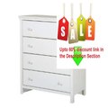 Best Price South Shore Furniture, Cotton Candy Collection, 4 Drawer Chest, Pure White Review