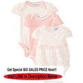 Cheap Deals kyle & deena Baby-Girls Newborn 3 Pack Bodysuit - Tiny Dancer Collection Bow Review