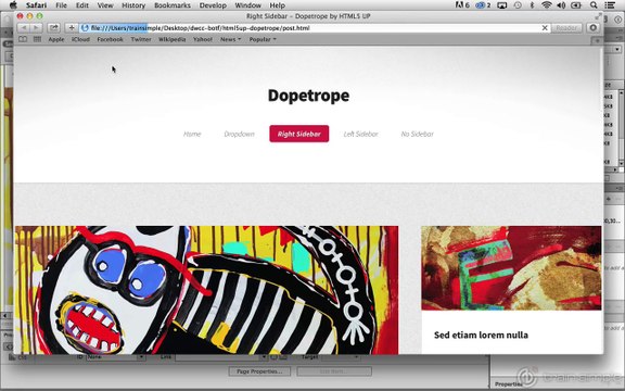 Dreamweaver Templates Creating a New Page