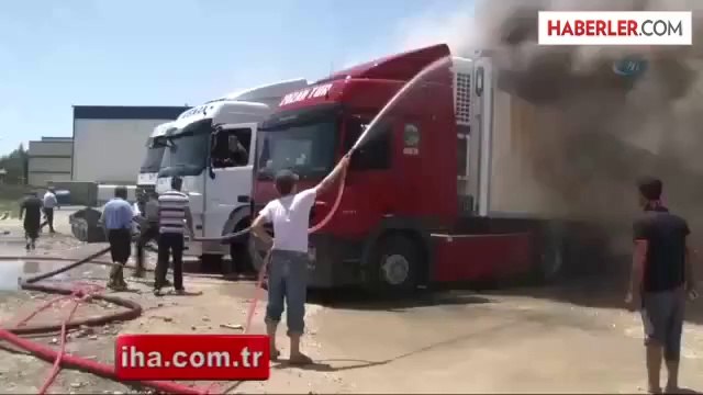 Garajdaki 4 TIR, Alev Alev Yandı