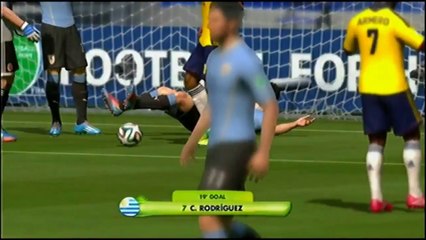 Colombia vs Uruguay 2-0 Full Highlights FIFA World Cup 2014 Colombia vs Uruguay (Simulation)