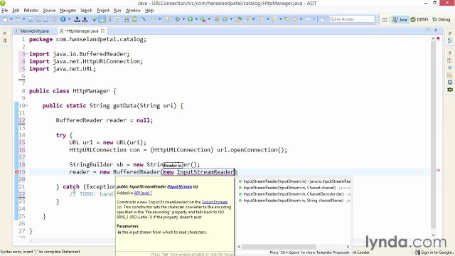 Connecting Android Apps to RESTful Web Services urlconnect