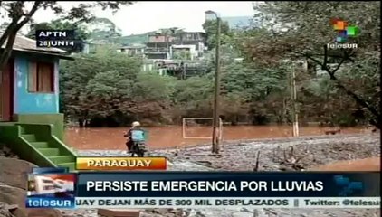 Continúa la emergencia por lluvias en Paraguay