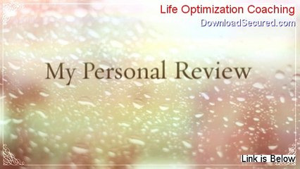 Life Optimization Coaching Free PDF - Get It Now
