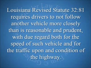 In New Orleans, Does Getting Rear-ended By Someone Make Them Automatically Responsible For The Collision?
