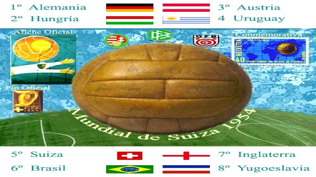 Mundial Suiza 1954 World Cup - Música - Composición Gráfica (No había canción oficial)