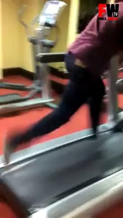 Guy eat Treadmill Carpet - Fails World
