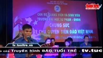 Sinh viên miền Trung kêu gọi hòa bình trên biển Đông