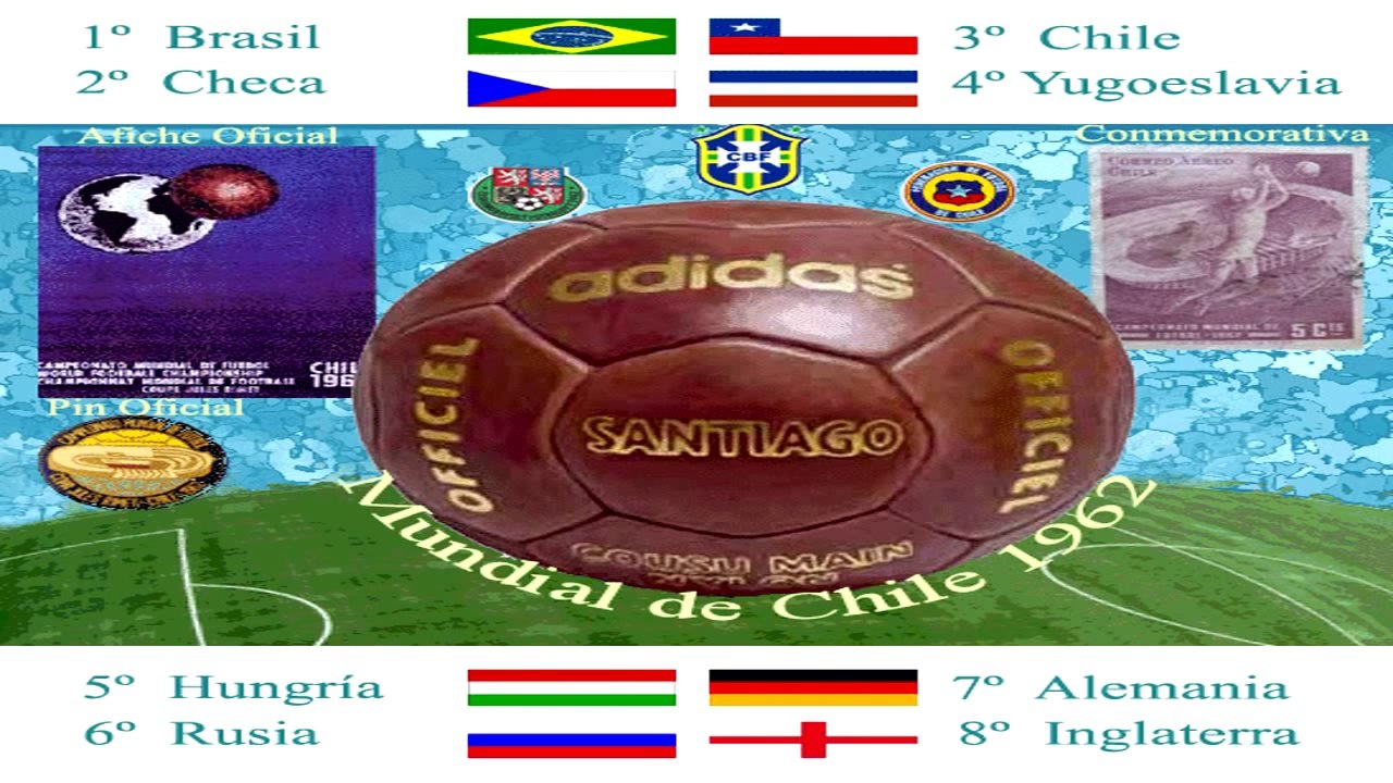 Mundial Chile 1962 World Cup - El rock del mundial - Composición Gráfica  (Primera canción oficial)