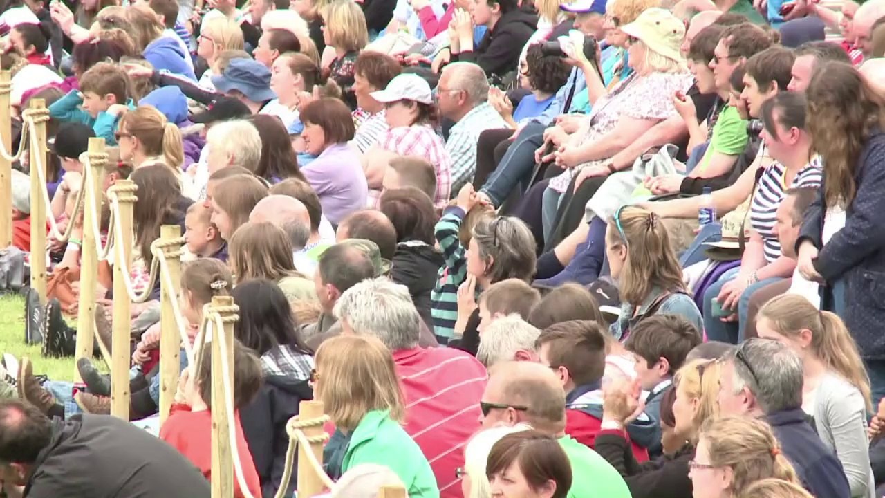 Schotten gegen engländer: berühmte schlacht nachgestellt