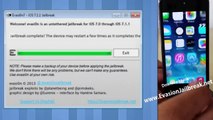 Télécharger Evasion 7.1.1 Jailbreak Untethered iOS complet 7 iPhone iPod Touch iPad