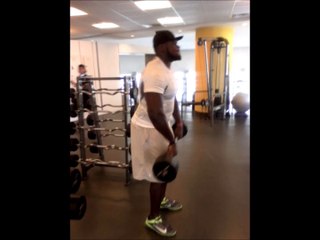 NFL Player Kelechi Osemele and Tony Thomas Sports do a Total Upper Body Workout