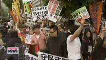 Japanese activists protest push towards collective self-defense