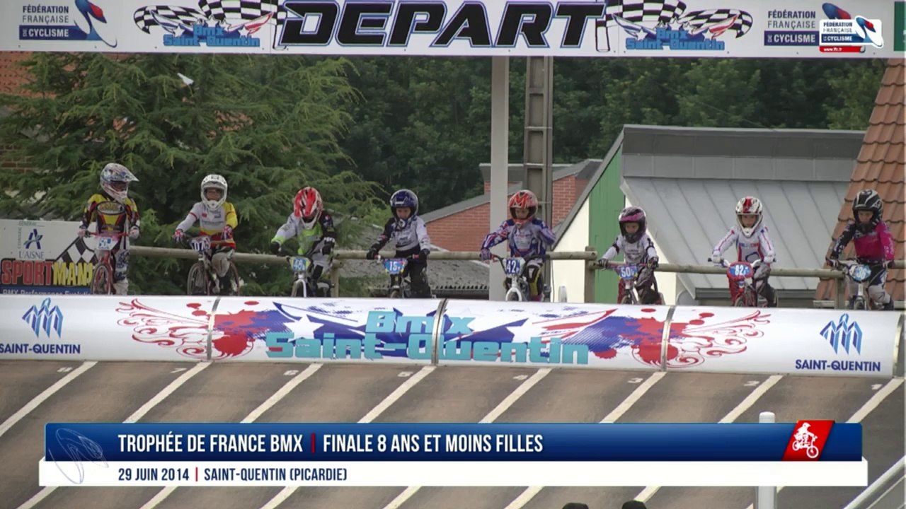 Finale 8 ans et moins filles Trophée de France BMX 2014 Saint-Quentin