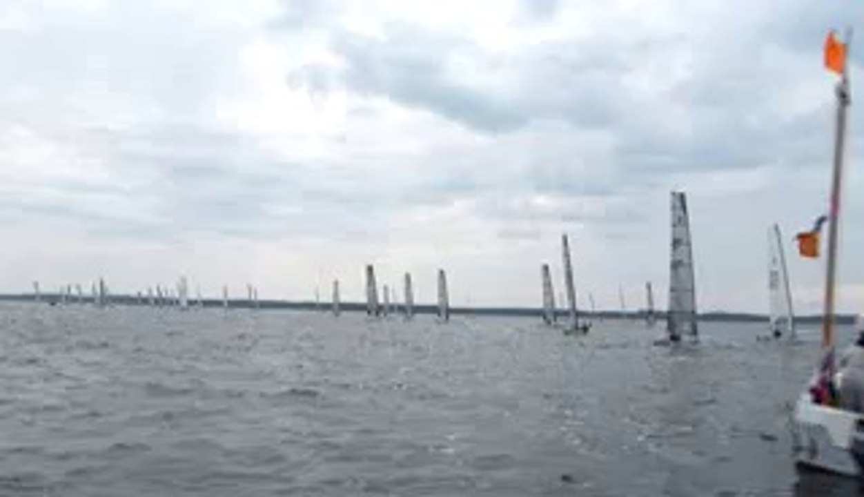 Championnat Europe Class A Carcans-Maubuisson Départ de régate