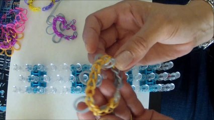 Rainbow loom Bracelet Bicolore tutoriel