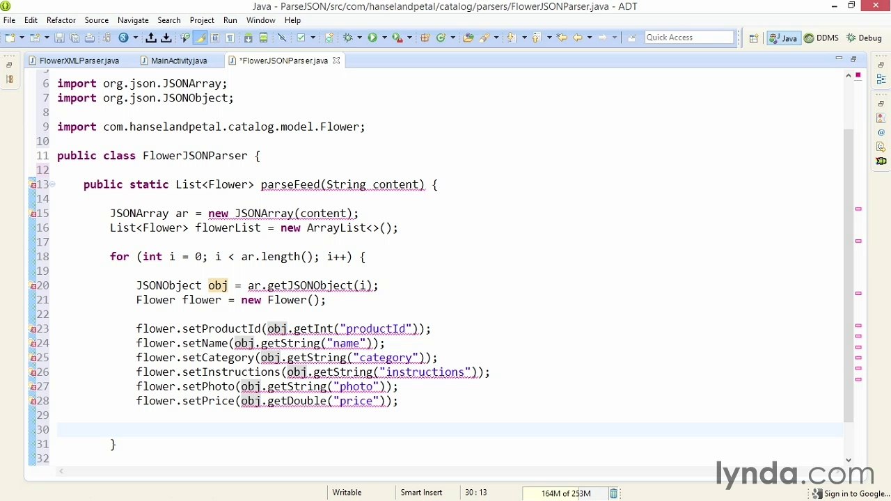 Connecting Android Apps to RESTful Web Services -parsejson