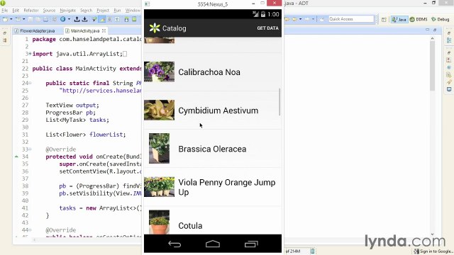 Connecting Android Apps to RESTful Web Services -lazyload