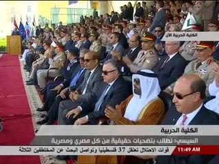 شاهد|| السيسى يتنازل عن نصف ثروته ونصف راتبه لـمصر