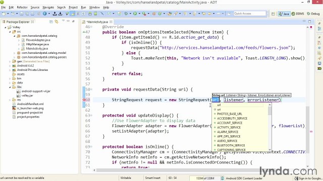 Connecting Android Apps to RESTful Web Services volley