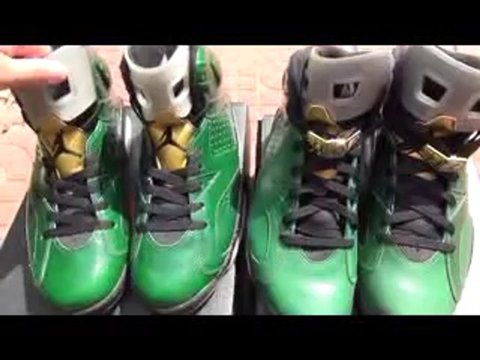 Comparison Authentic and Super Perfect Air Jordan 6 Championship Cigar Review