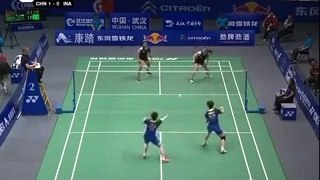 FANTASTIC Badminton SMASH....!!!! Terrific Attack...!!! China VS Indonesia - Uber Cup 2012