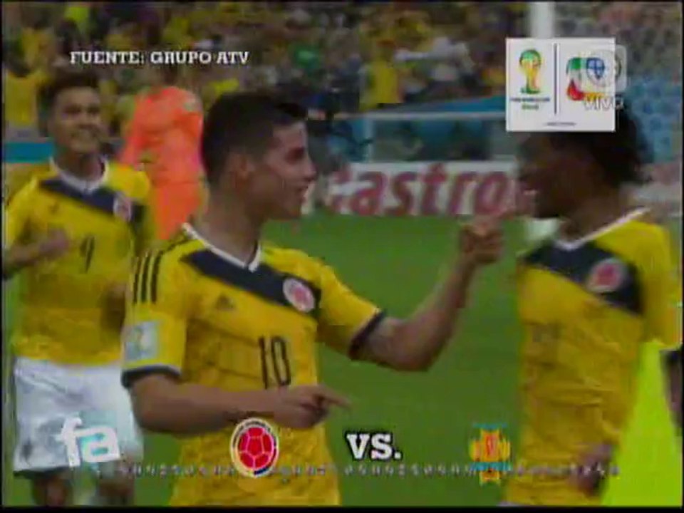 Resumen Octavos de Final - Colombia 2-0 Uruguay