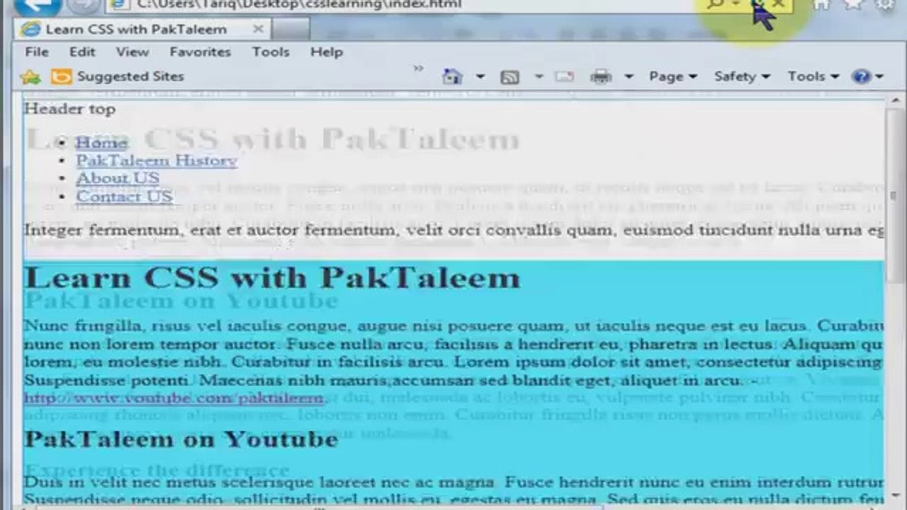 (CSS)Lesson 5 in Urdu