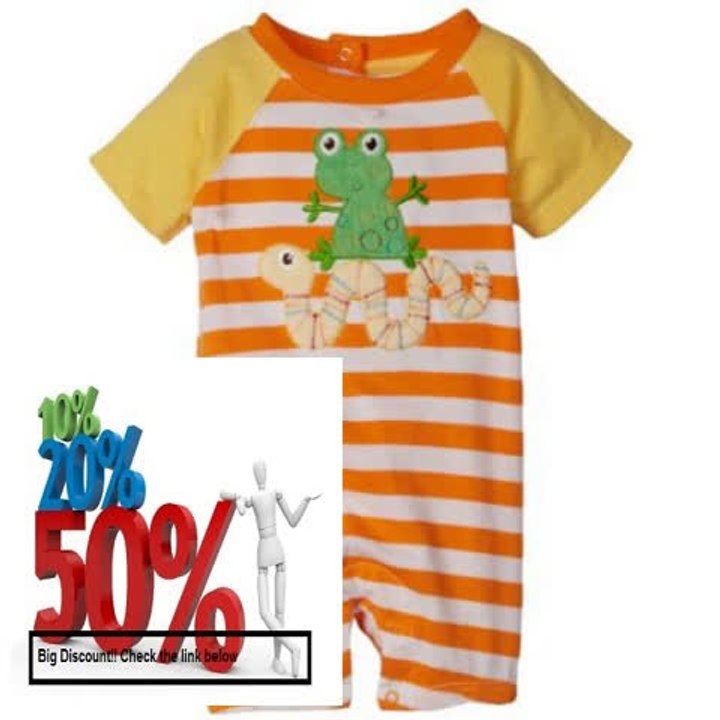 Cheap Deals Absorba Baby-Boys Newborn Frog And Snake Stripes Creeper Review