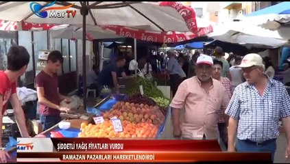 ŞİDDETLİ YAĞIŞ FİYATLARI VURDU