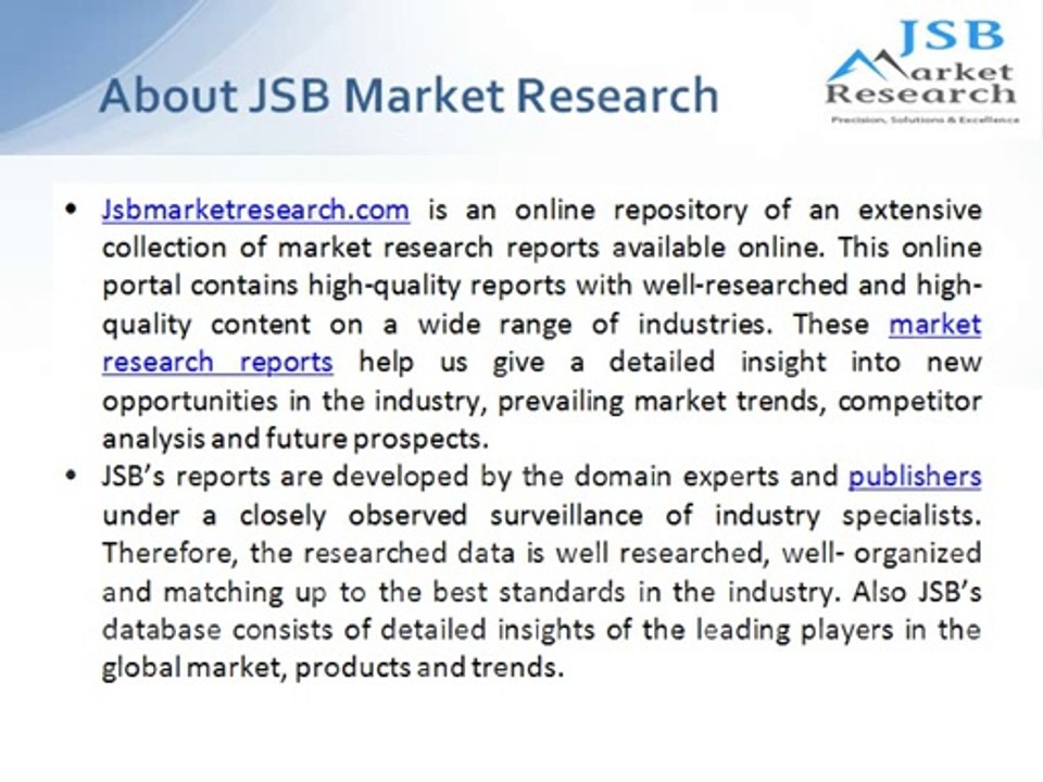 JSB Market Research: Precision Farming Market by Technology, Components, Applications - Global Forecast & Analysis (2013 - 2018)
