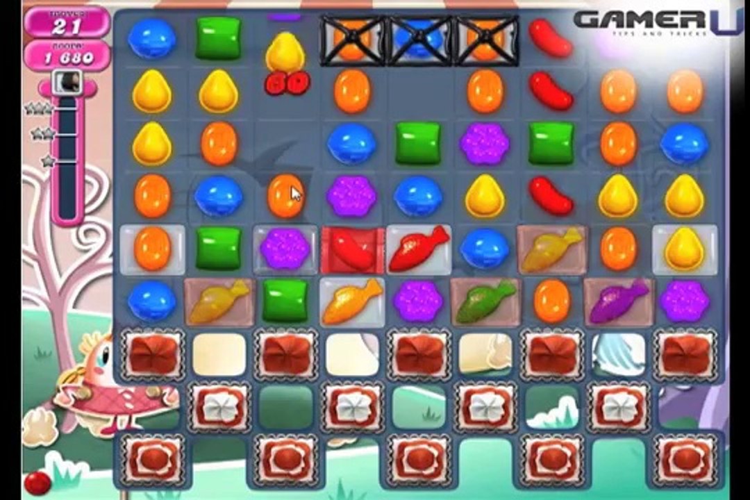 Wrapped Candy Combo in Candy Crush Saga- Video Walkthrough & Tutorials