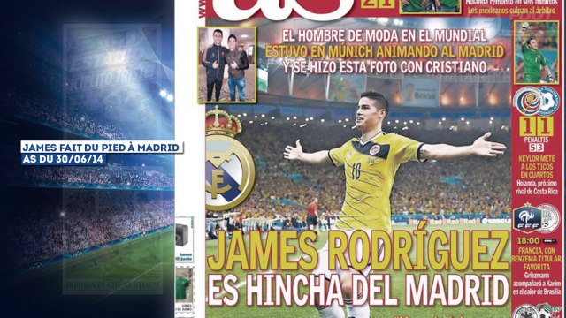L’appel du pied de James Rodriguez au Real Madrid, Robben taillé en pièces