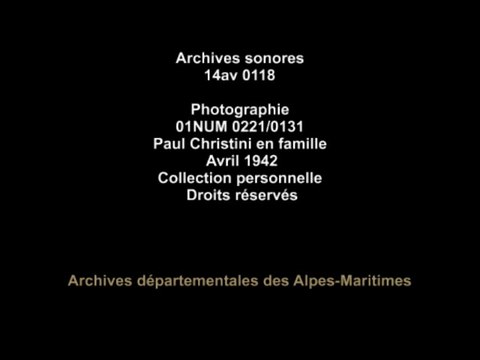 Témoignage partie 1- Paul Christiny, habitant du quartier de Rocheville au Cannet – Corpus ‘’Récit de vie’’