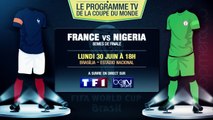 France - Nigeria, Argentine - Suisse...Le programme TV des huitièmes de finale !