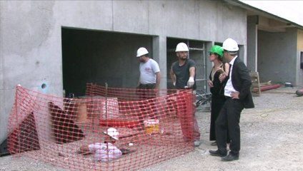 Visite de chantier du futur collège Cesária Évora à Montreuil