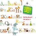 Best Price Animals Alphabet Baby Nursery Peel & Stick Wall Art Sticker Decals for Boys and Girls Review