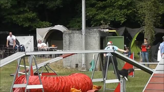 les petits de la cité de la faïencerie au concours d'Agility de Sarreguemines 28/06/2014
