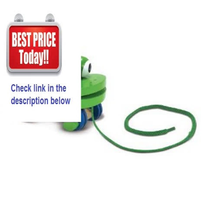 Discount Melissa & Doug Deluxe Wooden Frolicking Frog Pull Toy Review